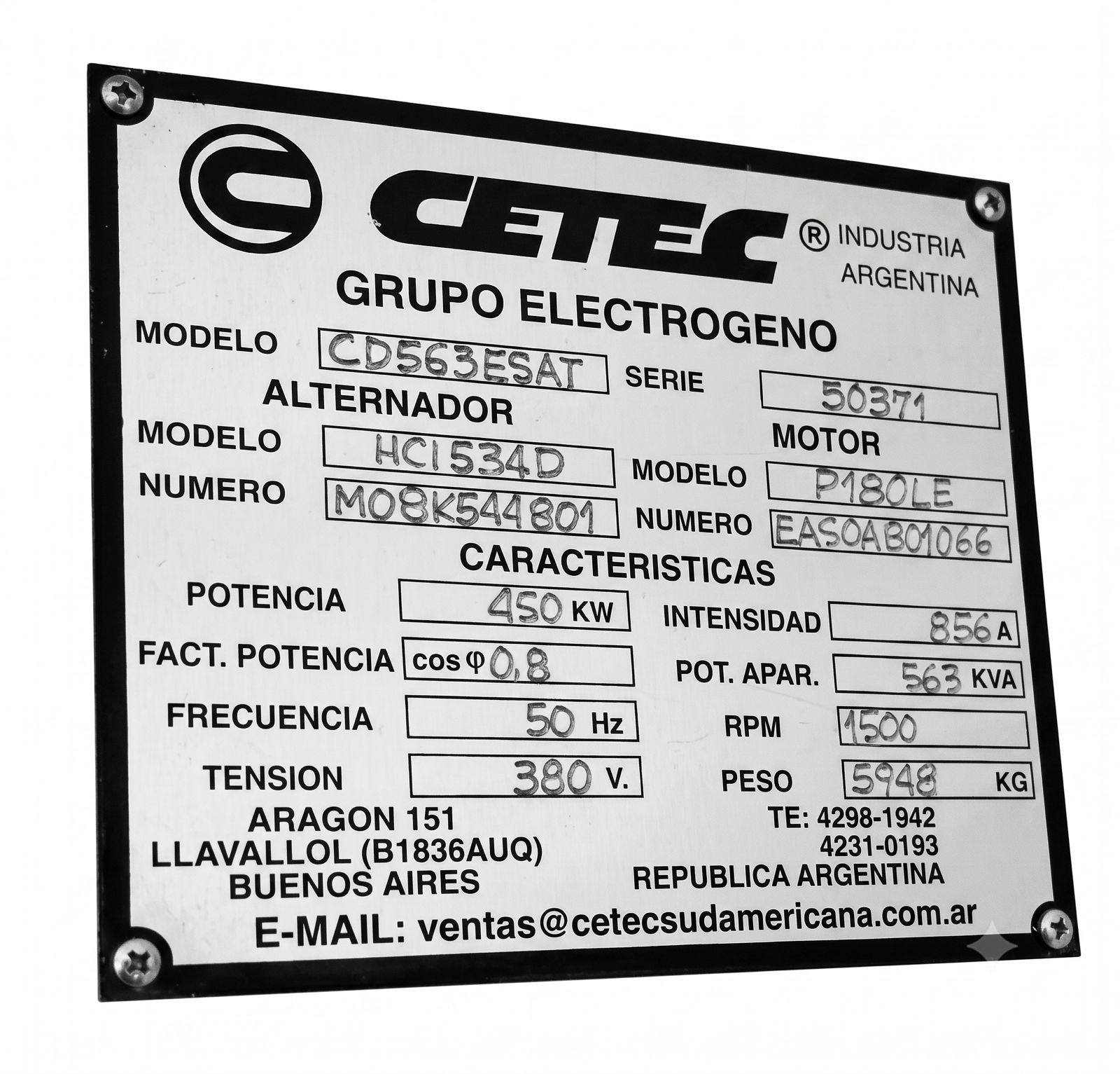 Grupo electrógeno Cetec - Imagen 3
